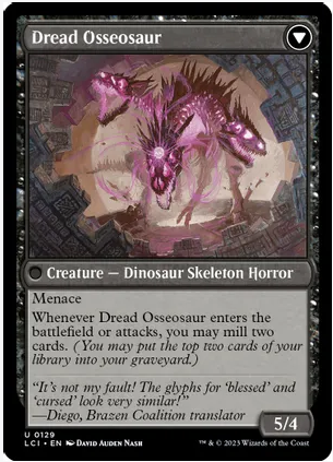 Visage of Dread // Dread Osseosaur