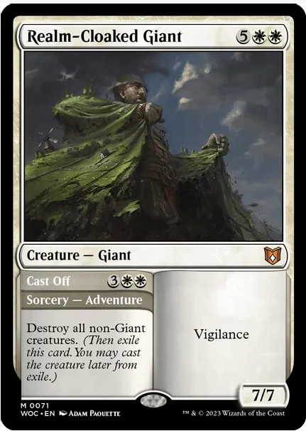 Realm-Cloaked Giant // Cast Off