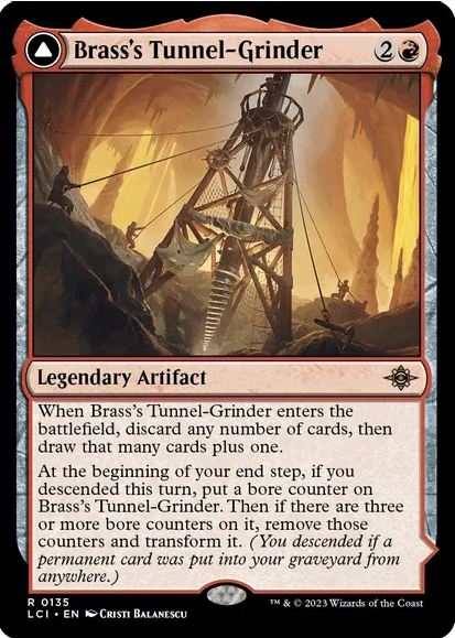 Brass's Tunnel-Grinder // Tecutlan, the Searing Rift