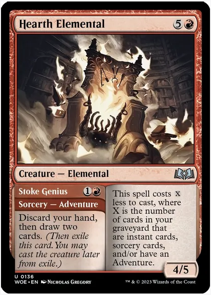 Hearth Elemental // Stoke Genius