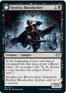 Restless Bloodseeker // Bloodsoaked Reveler